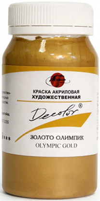 Акрил decolor, золото олимпик 100мл